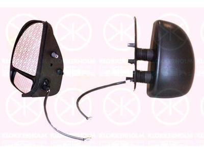 Exterior Mirror, Left, for electric mirror adjustment, Short mirror arm, Number of pins: 7, Heatable, Convex