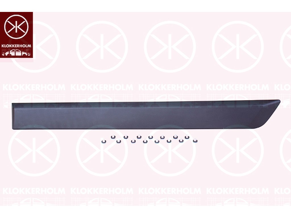 Trim/Protection Strip, quarter panel, black, Right, Supplementary Article/Supplementary Info: for sliding door
