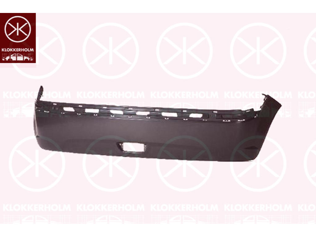 Bumper, Rear, black