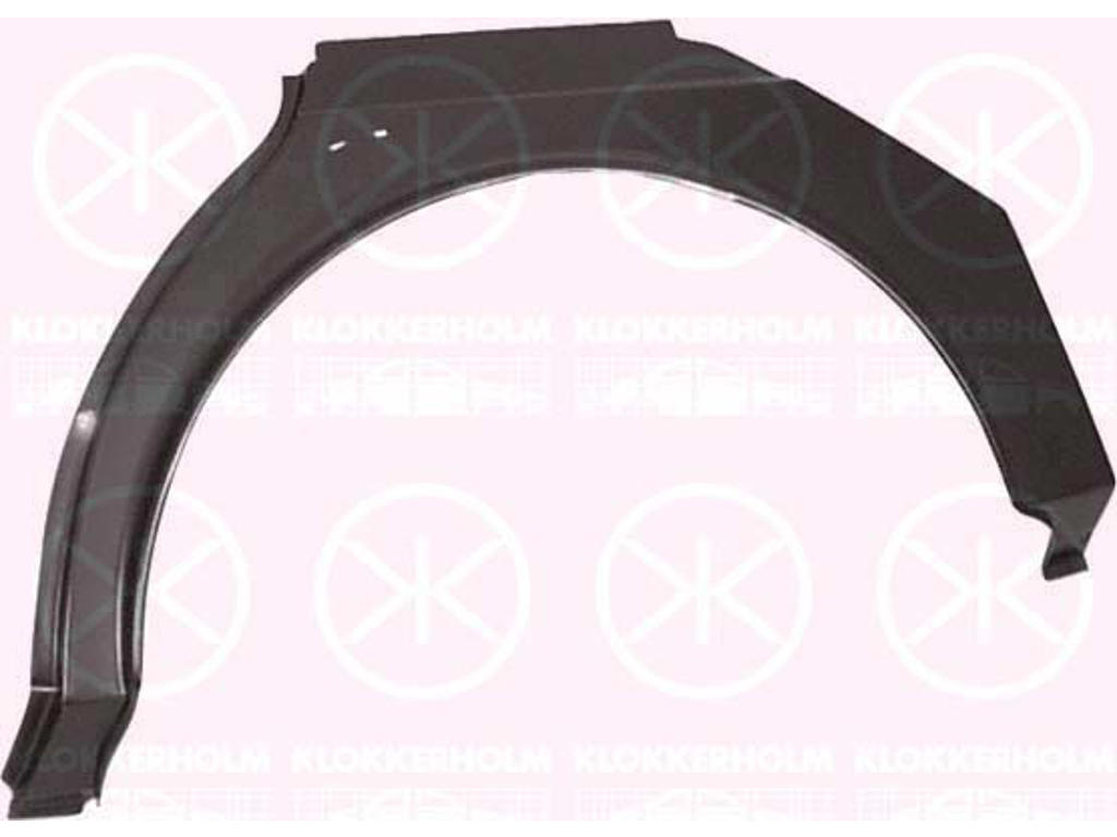 Quarter Panel, 4-dr, Wheel Arch Border, Repair Panel, Left Rear, Outer section