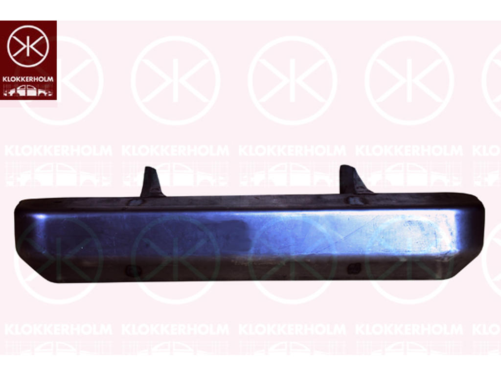Bumper, Left Rear, without holes for extensions, Steel