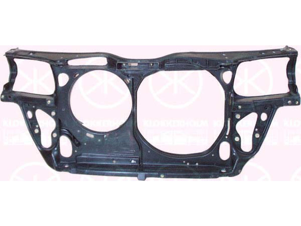 Radiator Support, Plastic, Full Body Section, Double Fan