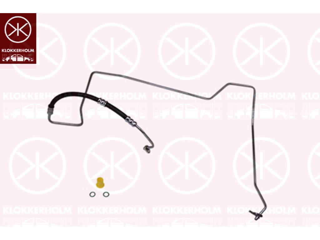 Hydraulic Hose, steering, from hydraulic pump to steering gear, Vehicle Equipment: for vehicles with exhaust turbocharger, Model Year from: 2005