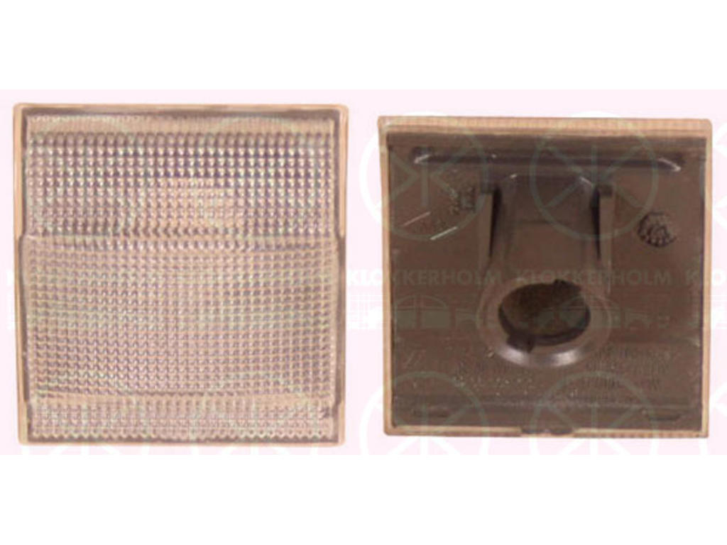 Direction Indicator, without bulb holder, white, lateral installation