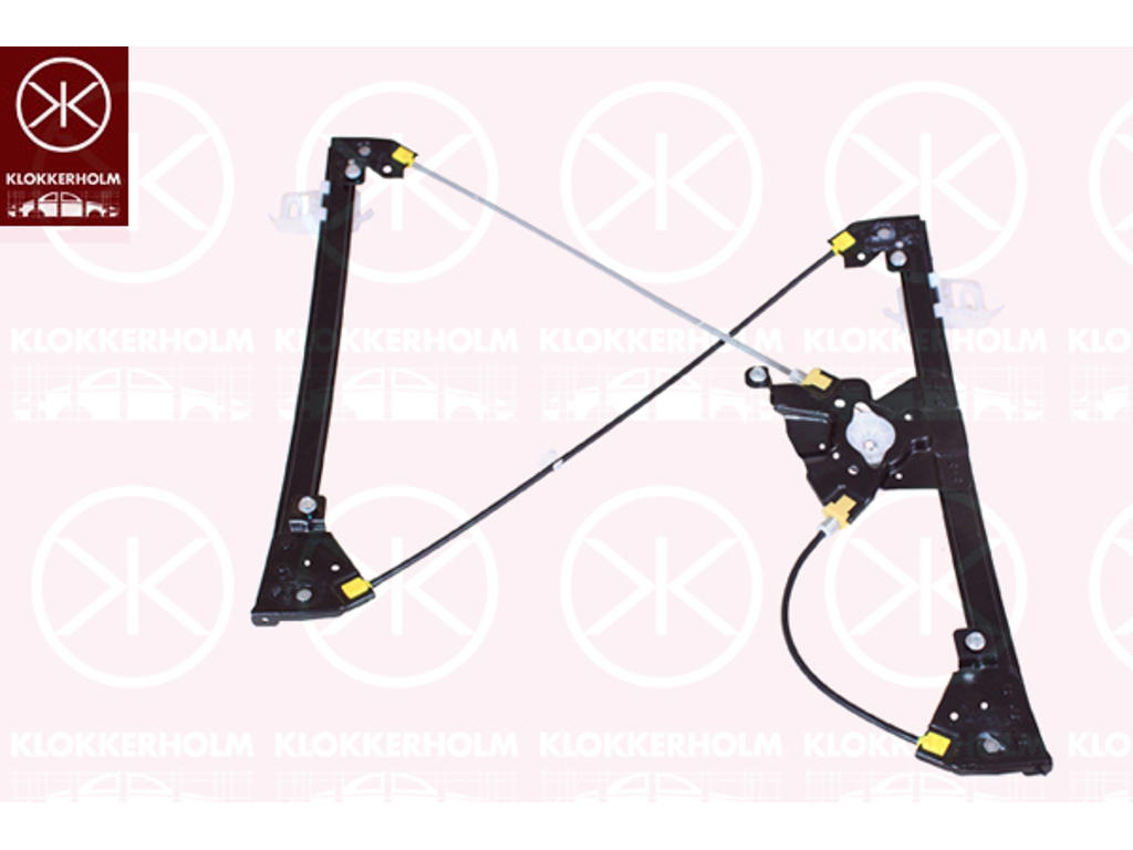 Window Regulator, 4-dr, without electric motor, Electric, Right Front