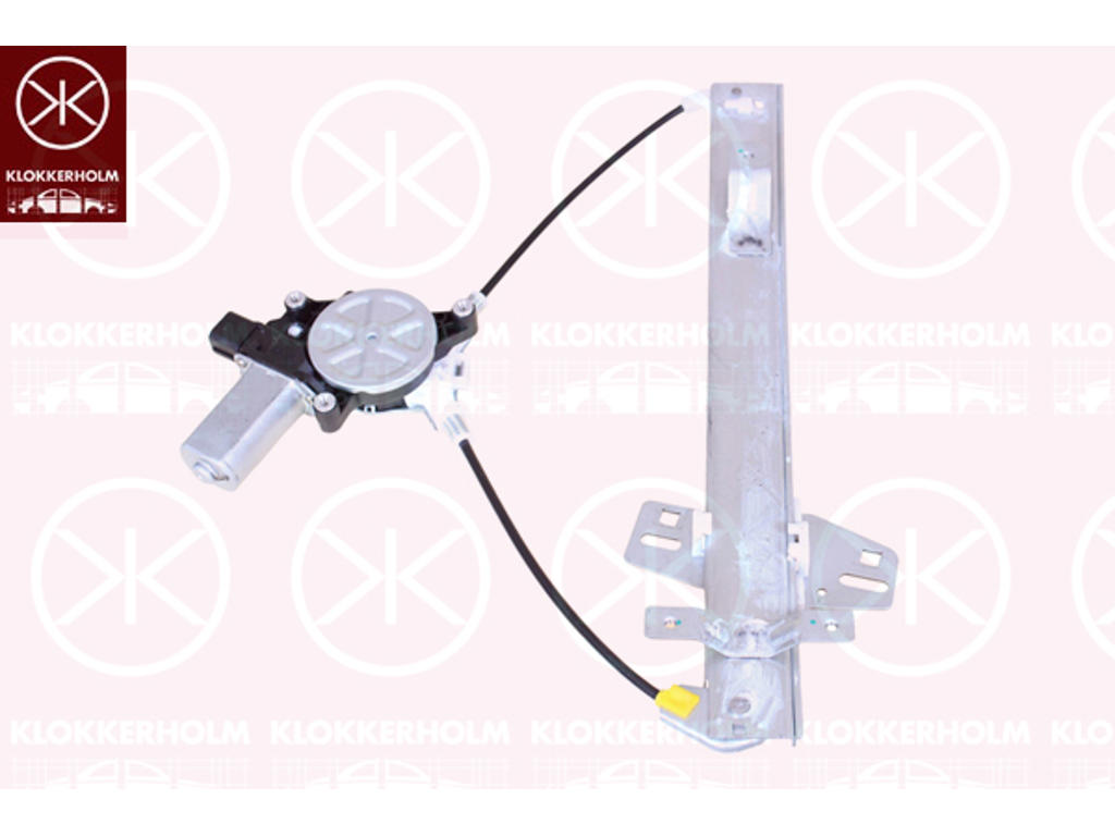 Window Regulator, with electric motor, with comfort function, Electric, Right Rear, Number of pins: 2