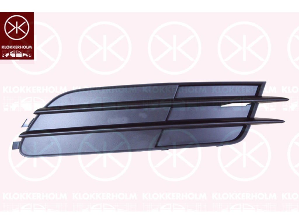 Ventilation Grilles, bumper, Right Front, without hole(s) for fog lights, not for trim level: S-LINE