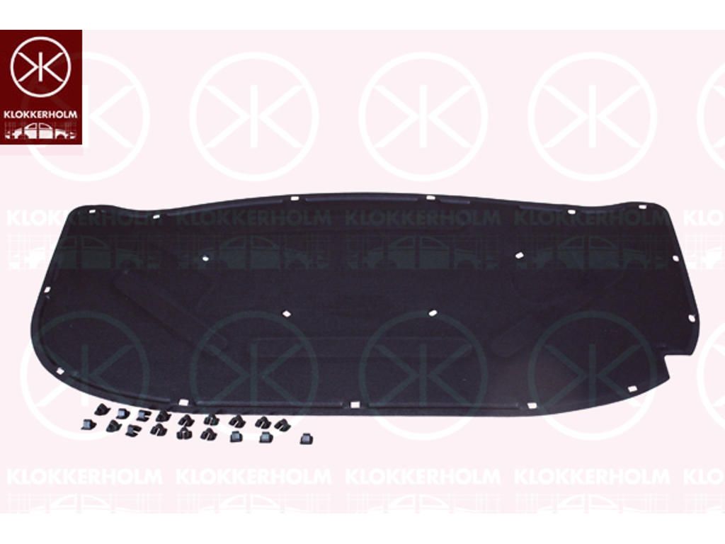 Engine Compartment Noise Insulation, Centre Section, Fitting Position: Bonnet