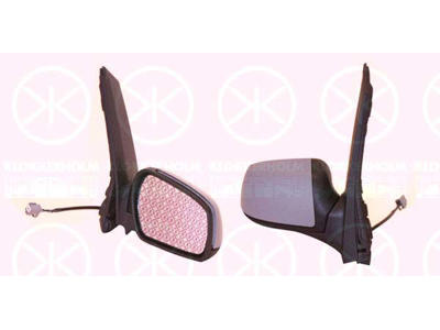 Наружное зеркало, с грунтовкой, для электроуправления зеркал, выпуклый, обогреваемый, справа, Количество втычных контактов: 5