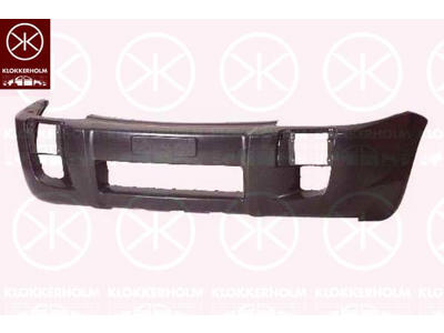 Stötfångare, Fram, svart, med hål för dimljus, utan hål för breddning