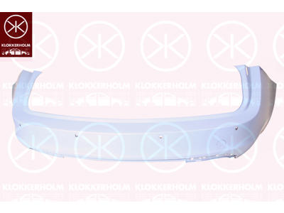 Bumper, w/primer, Rear, with hole(s) for park distance control, not for trim level: OPC