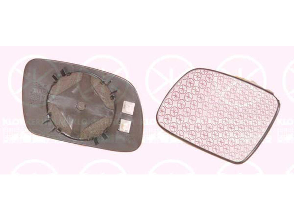 Spegelglas, yttre spegel, asfärisk, uppvärmbar, Vänster