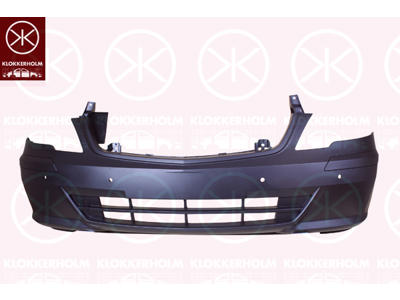 Bumper, with hole(s) for park assist (parallel parking), Front