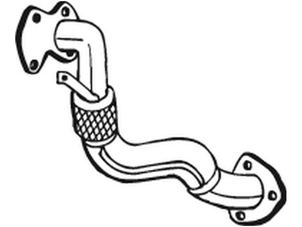 Exhaust Pipe, See accessories list for additionally required parts:  