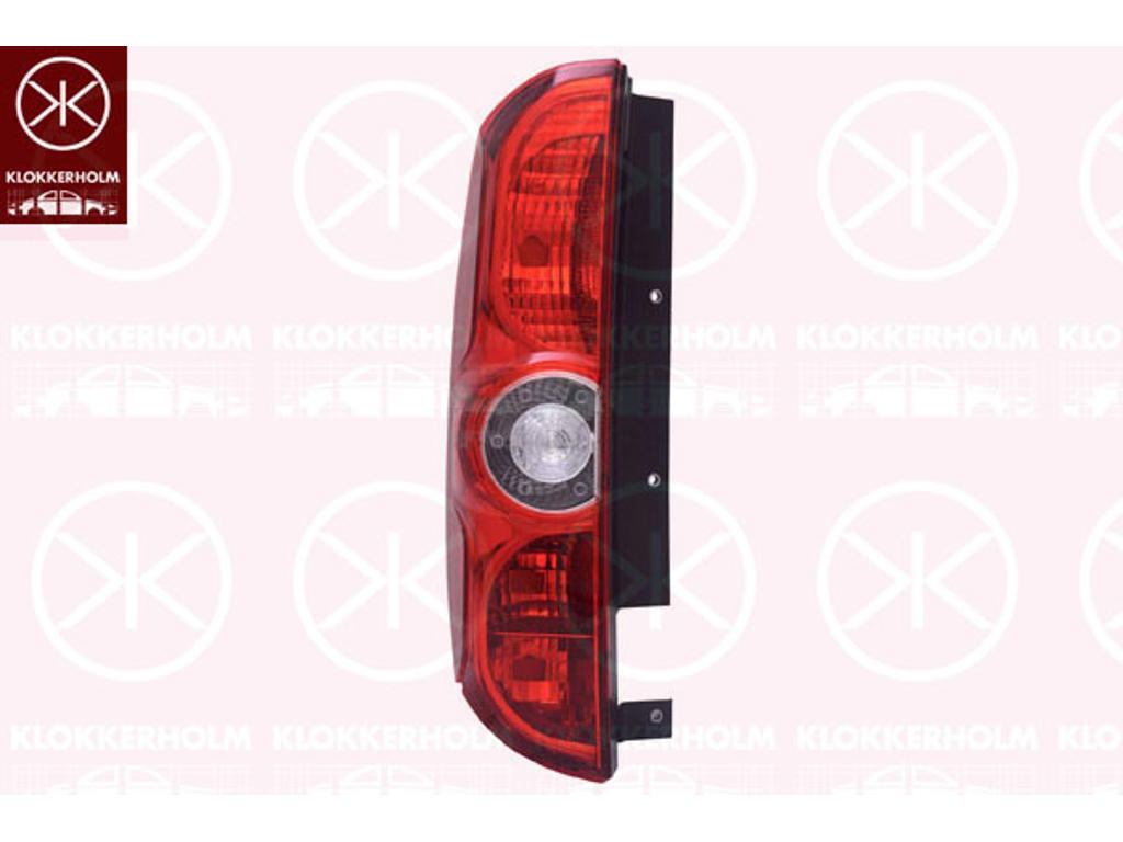 Tail Light Assembly, for vehicles with tailgate, without bulb holder, Left