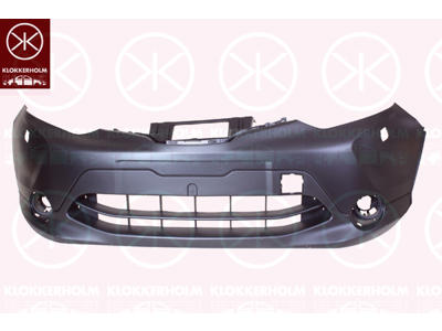 Bumper, w/primer, Front, with hole(s) for washer nozzle