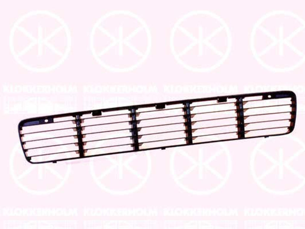 Ventilation Grilles, bumper, Front, black, Centre Section