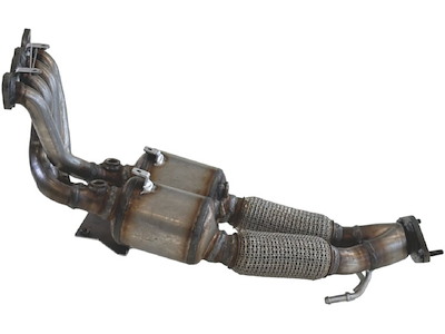 Catalytic Converter, with mounting parts, Euro 5, Emission Standard: Euro 6