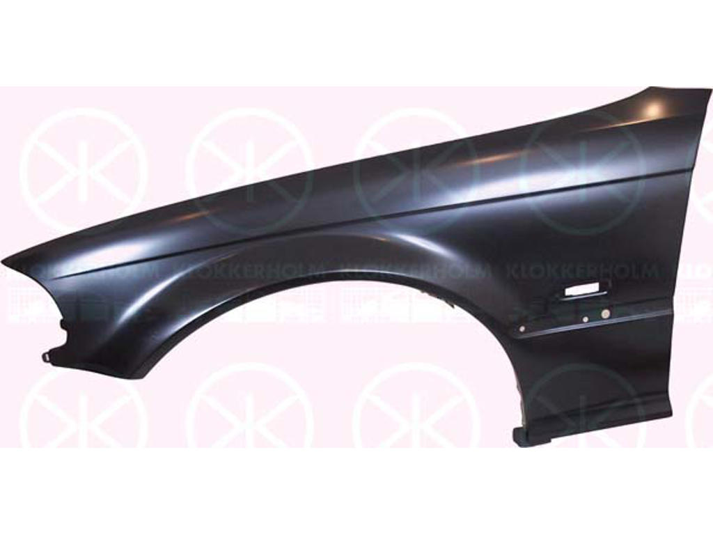 Skärm, vänster fram, med hål för blinkljus