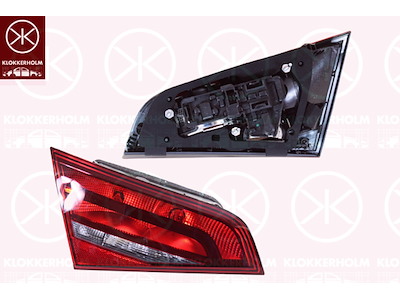 Tail Light Assembly, 5-drs, Left, Inner Section, with bulb holder, AL