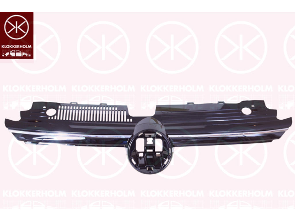 Radiator Grille, Full Body Section, chrome/black, not for trim level: HIGHLINE, Trim Level: STYLE