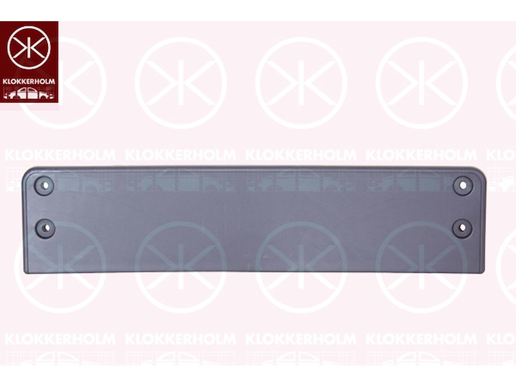 Nummerskylthållare, Fram