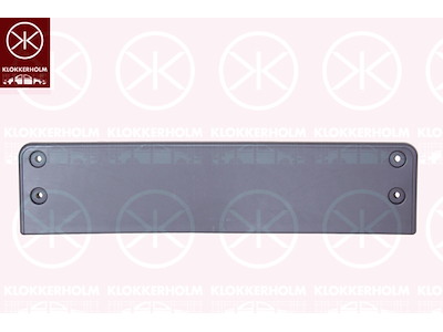 Nummerskylthållare, Fram