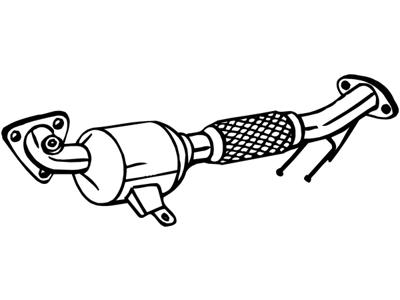 Catalytic Converter, with mounting parts, Euro 5