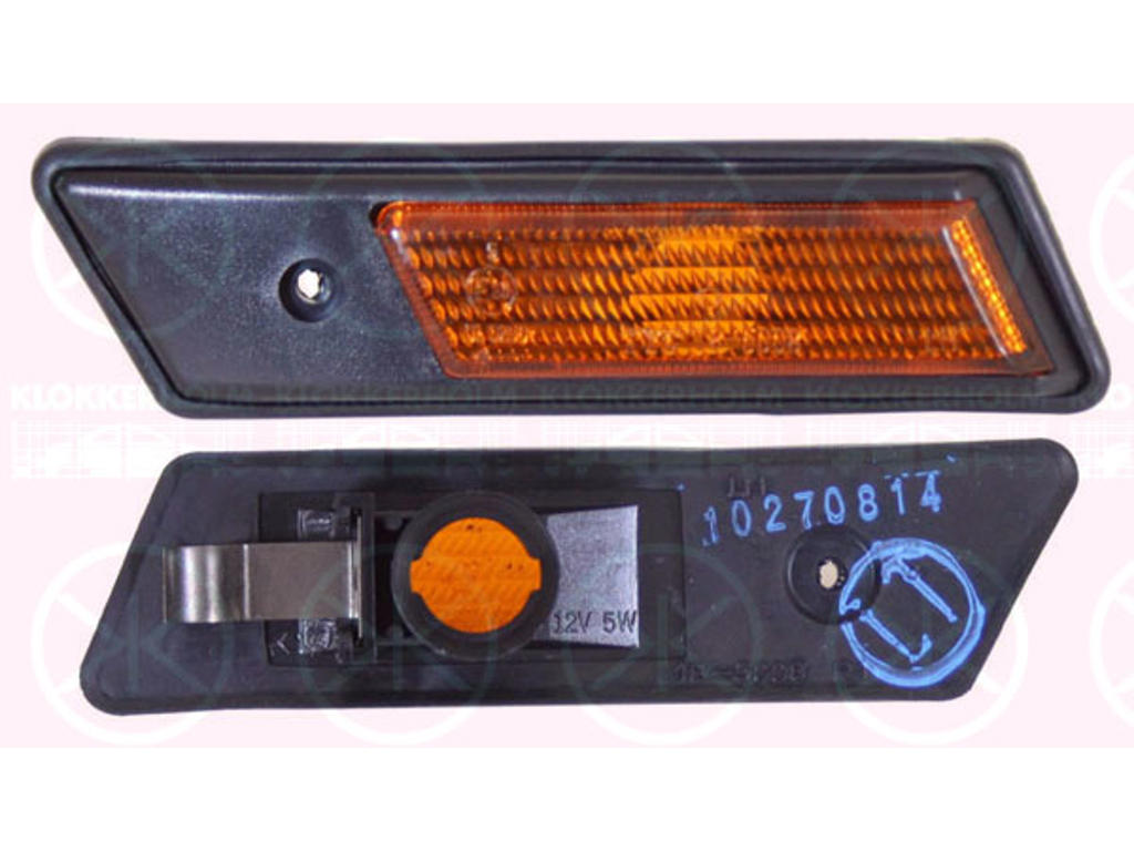 Blinker, Ø14mm, utan lamphållare, gul, Vänster, sidoinstallation