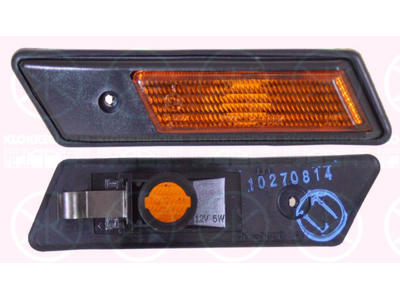 Blinker, Ø14mm, utan lamphållare, gul, Vänster, sidoinstallation