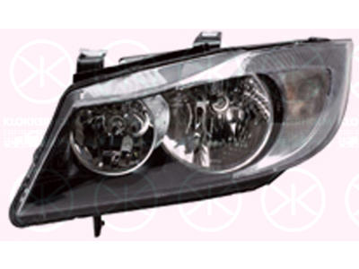 Headlight, H7/H7, with motor for headlamp levelling, Valeo, Left, Illuminance [lx]: 20