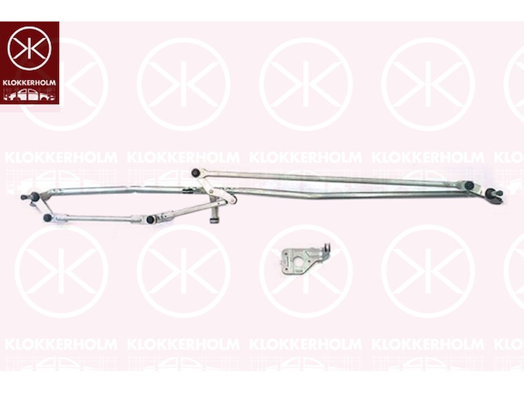 Wiper Linkage, Front, Set, for left-hand drive vehicles, without electric motor