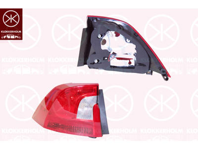 Baglygte, højre, ydre del, uden lampeholder, P21W, H21W, PY21W