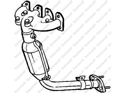 Catalytic Converter, with mounting parts, Emission Standard: Euro 3, Euro 4