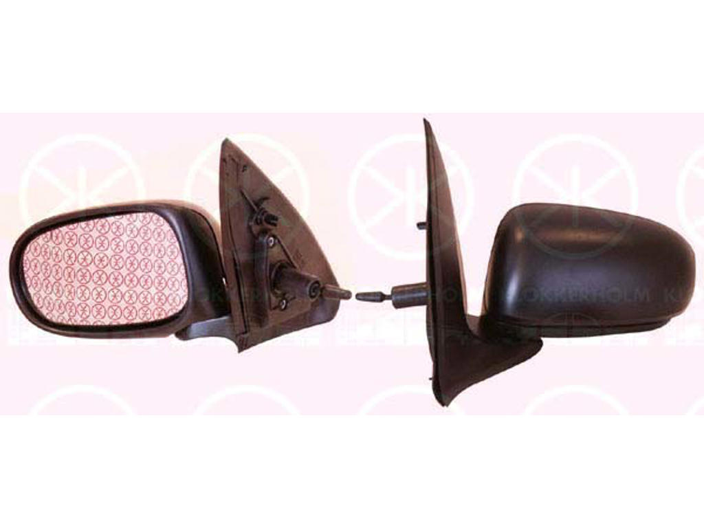 Exterior Mirror, Control: cable pull, Convex, Right