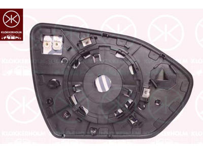 Mirror Glass, exterior mirror, Left, Heatable, Convex