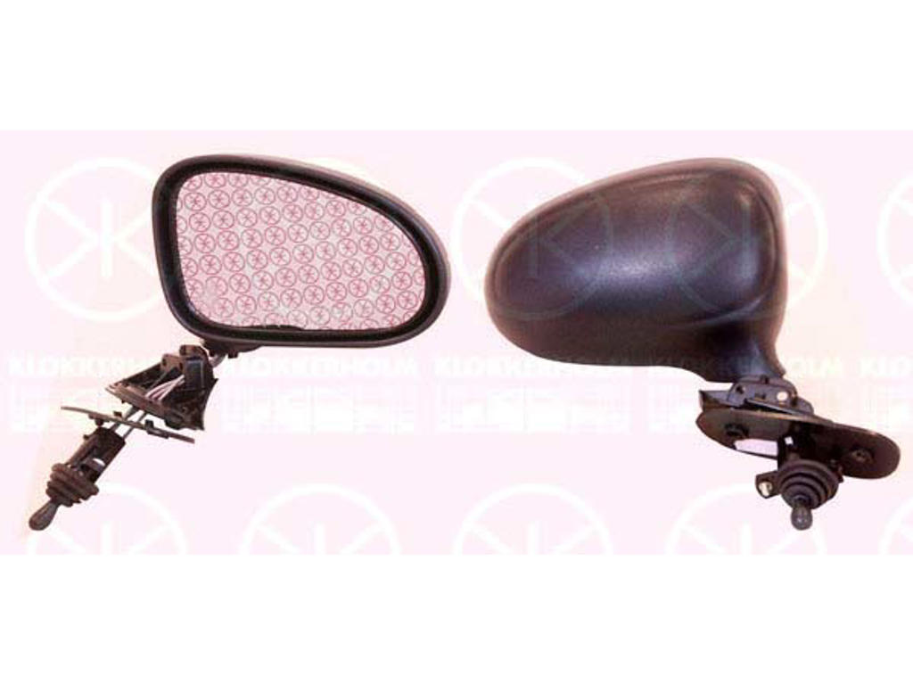 Exterior Mirror, Control: cable pull, Convex, Right