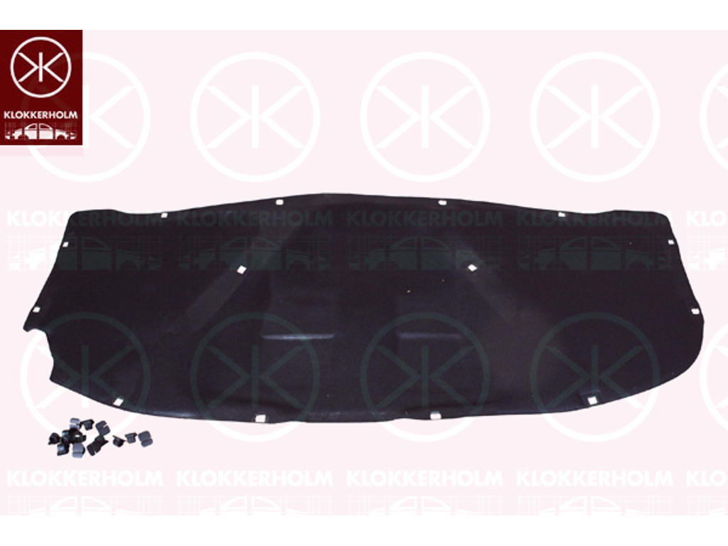 Ljuddämpning, motorrum, mellandel, Position: Motorhuv