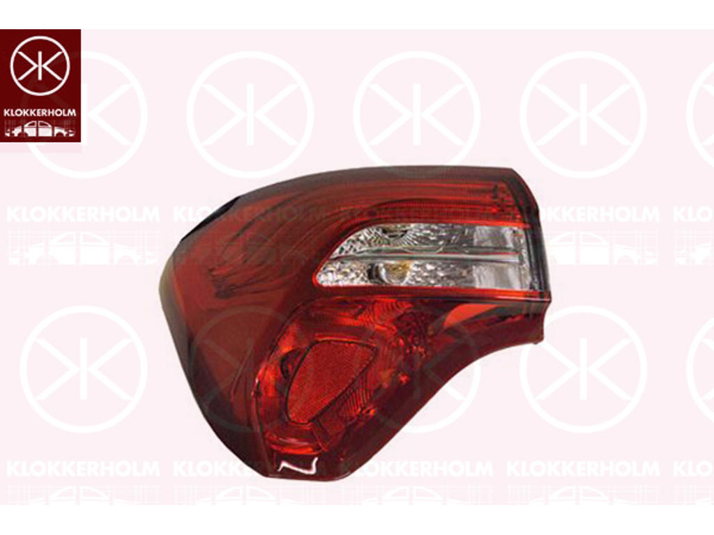 Tail Light Assembly, Left, Outer section, with bulb holder, AL