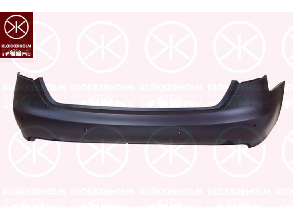 Bumper, w/primer, Rear, with hole(s) for park distance control, not for trim level: S-LINE