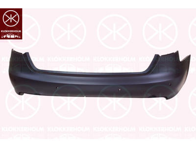 Bumper, w/primer, Rear, with hole(s) for park distance control, not for trim level: S-LINE