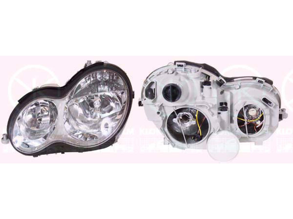 Headlight, H7/H7, without motor for headlamp levelling, Left, Illuminance [lx]: 12.5