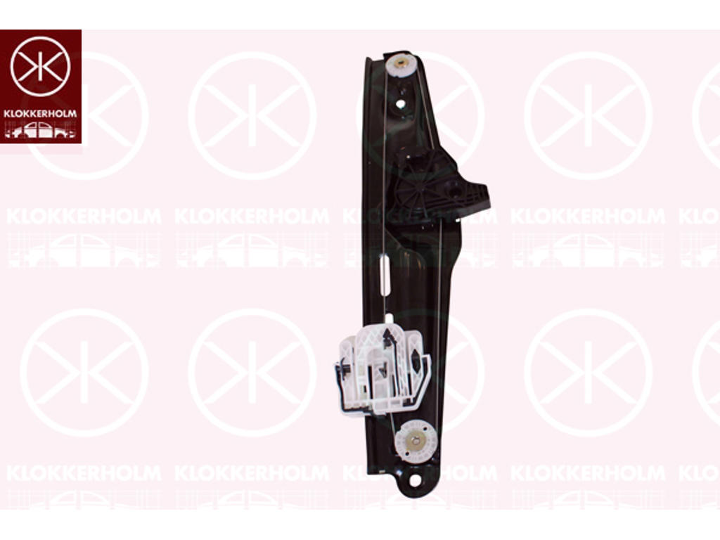 Window Regulator, without electric motor, Electric, Left Rear