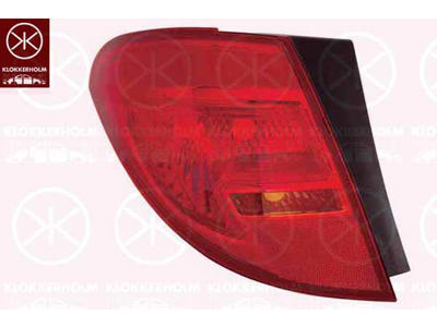 Lampa tylna zespolona, z lewej, Czesc zewnetrzna, Kierunkowskaz-kolor: szary przydymiony, bez mocowania lampy