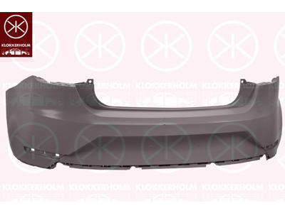 Bumper, w/primer, 3-drs, Rear, not for trim level: CUPRA