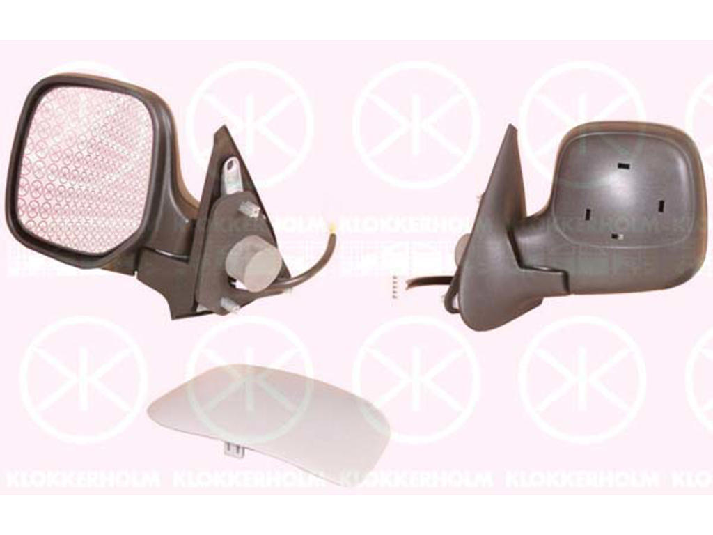 Exterior Mirror, w/primer, for electric mirror adjustment, Convex, Heatable, Right