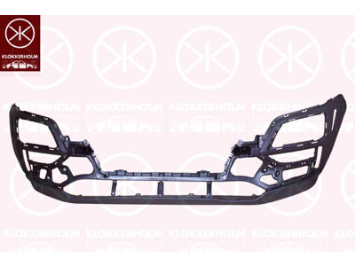 Bumper, Front, Grained, with hole(s) for fog lights, Inner Section