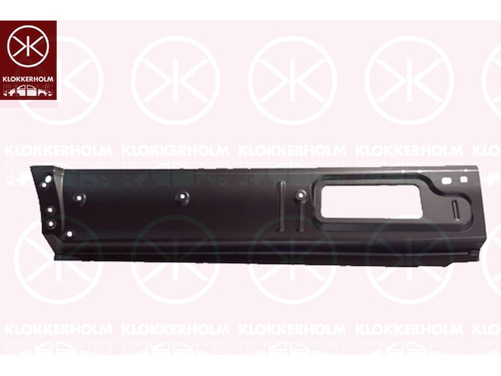 Sdovägg, sidplåt, vänster bak, underdel, komplett-del