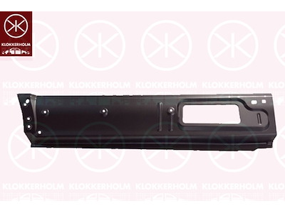 Sdovägg, sidplåt, vänster bak, underdel, komplett-del