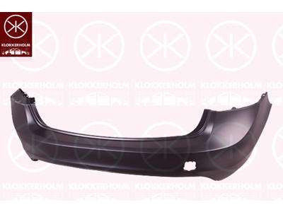 Bumper, Rear, w/primer, black